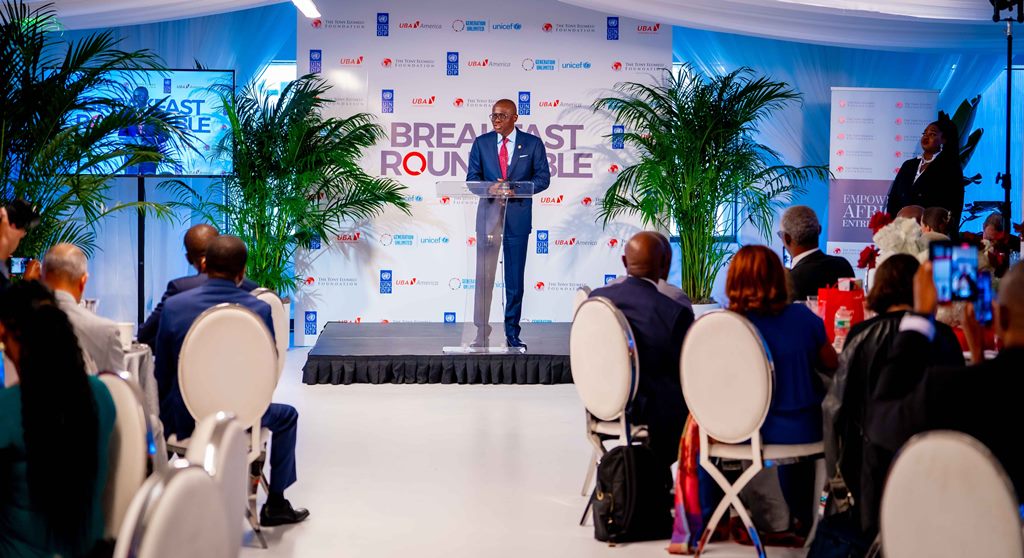 GOV SANWO-OLU ADDRESSES A BREAKFAST ROUNDTABLE AT THE 78TH UNGA MEETINGS IN NEW YORK